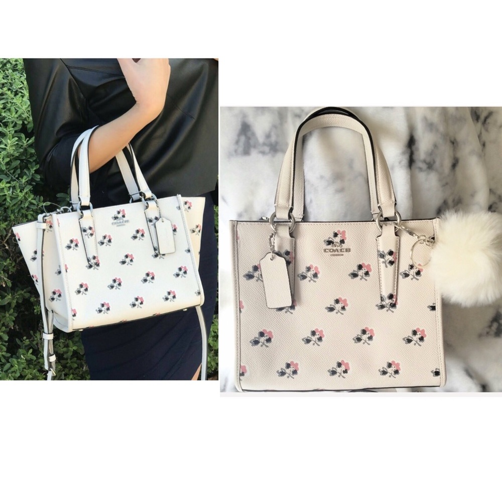 Coach Crosby carryall floral leather